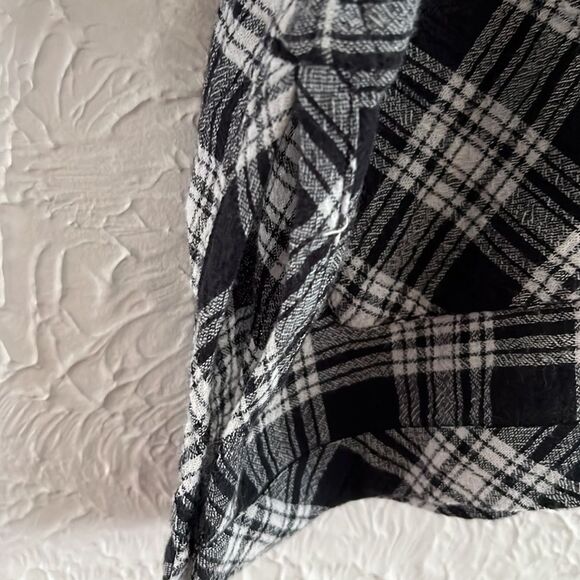 Madewell Open Front Plaid Overshirt M - Picture 4 of 5